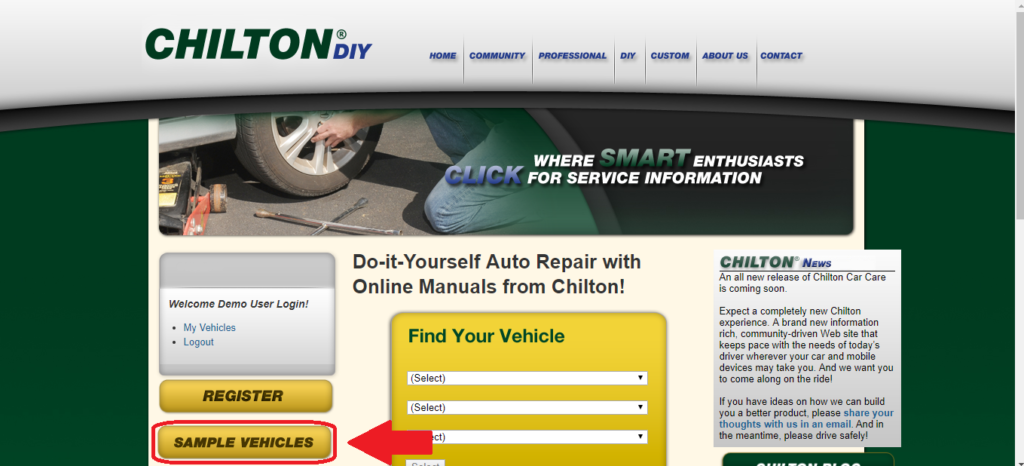 image of chiltondiy online manual free sample vehicles