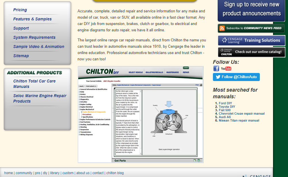 Chiltondiy Review Price Contents Navigation Free Sample Etc Online Car Repair Manuals