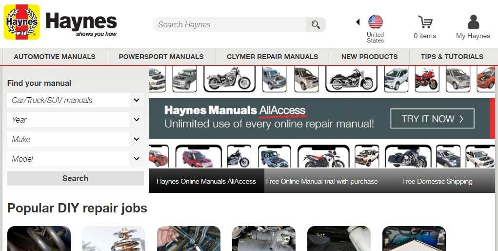 haynes repair manual free