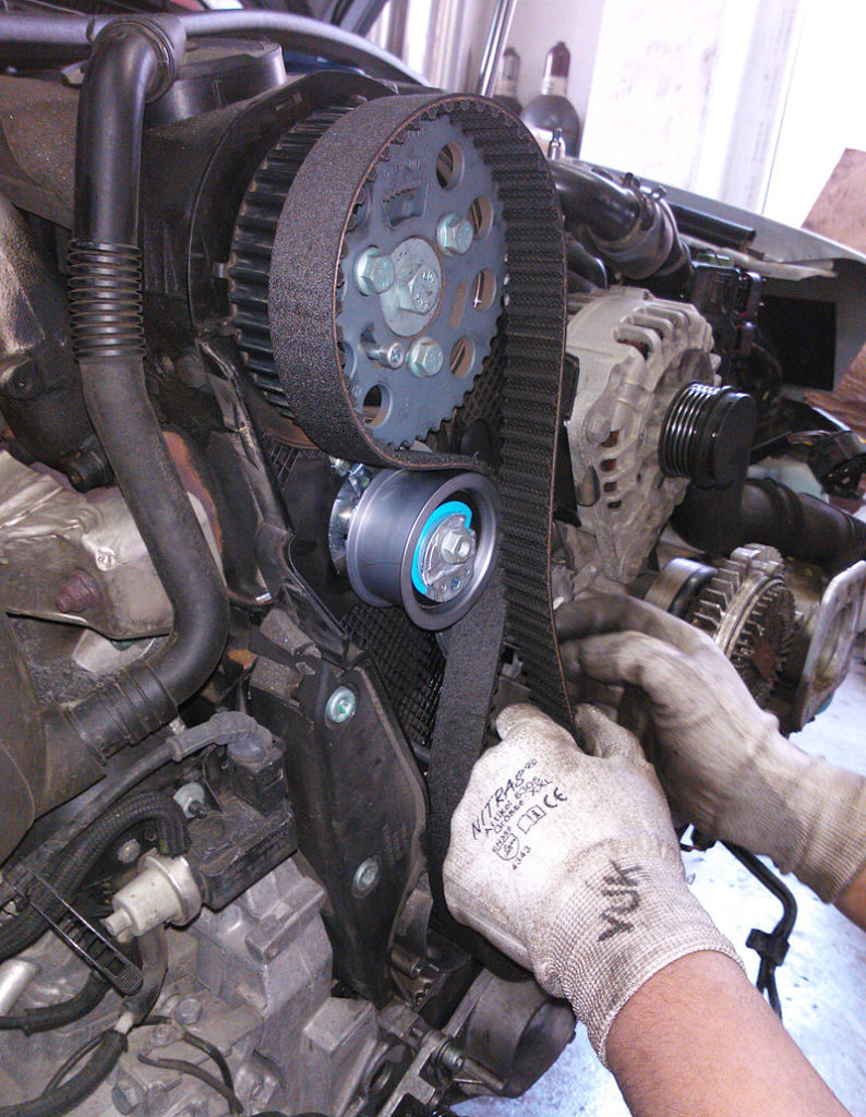 image of timing belt replacement
